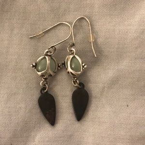 Lucky brand peace sign earrings